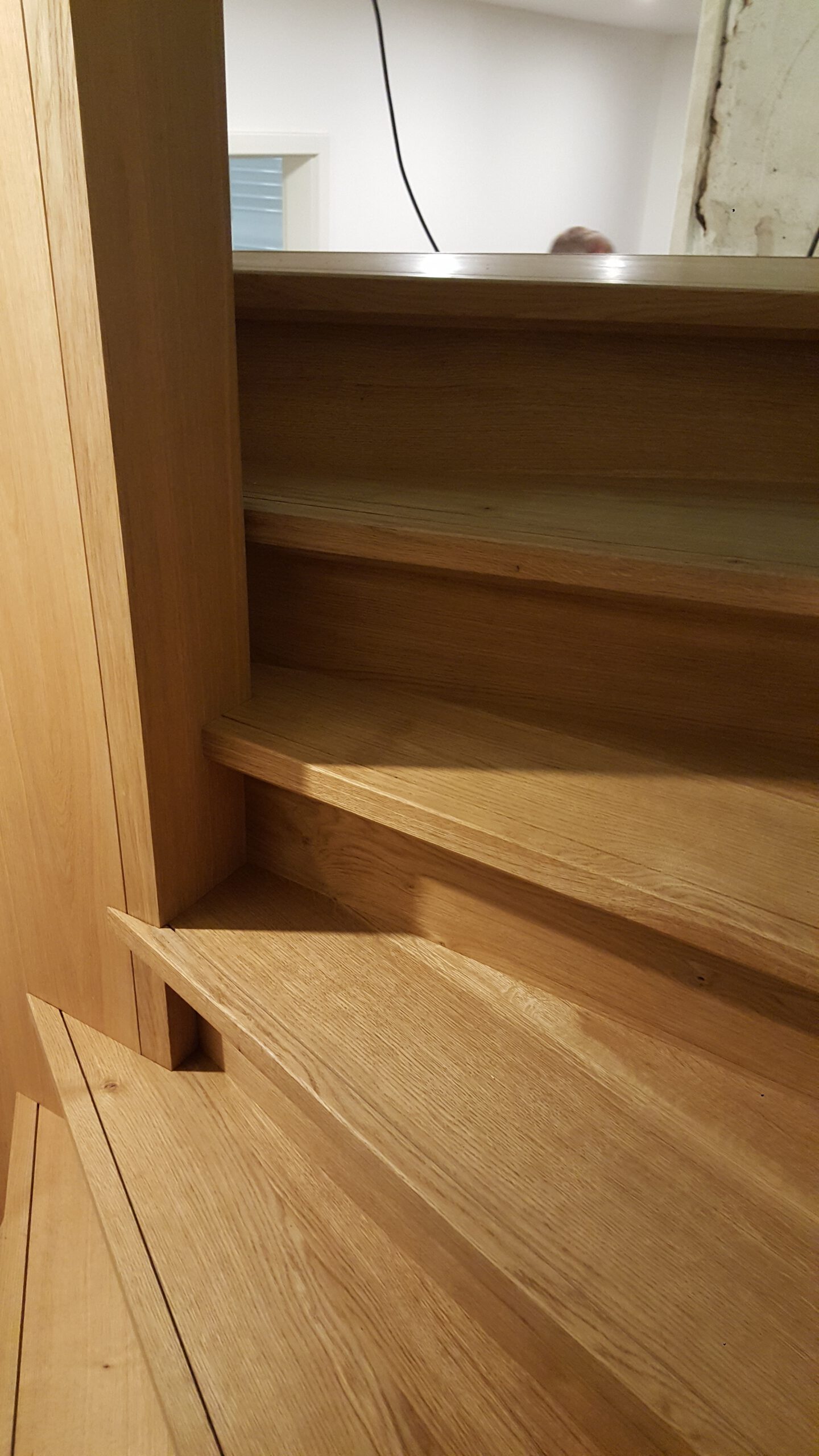 Gewendelte Eichetreppe Bauabschnitt